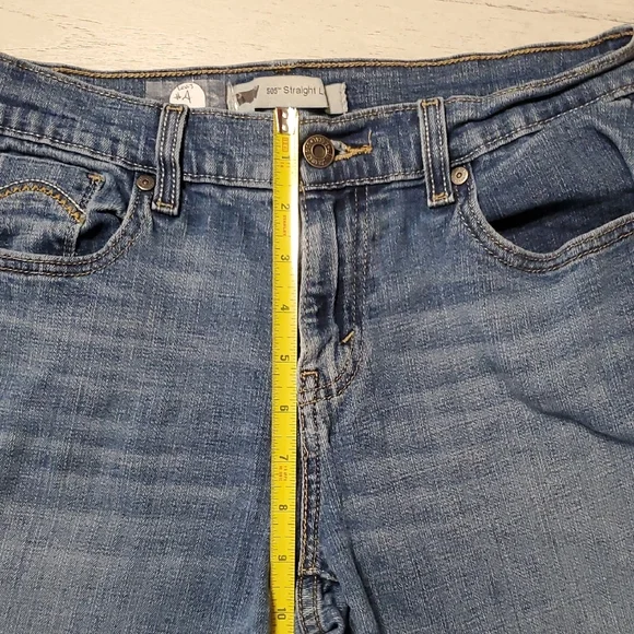 Levi's Men's Light Blue Straight Jeans - Picture 7 of 9